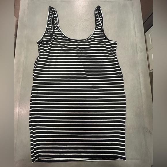 Maternity Casual Sleeveless Bodycon‎ Dress With Large Round Neckline - Picture 6 of 7